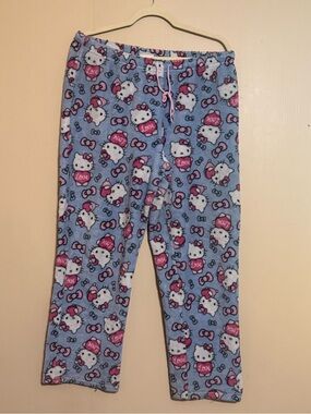 Hello Kitty Y2K Valentines Fluffy Pajama Bottoms Only